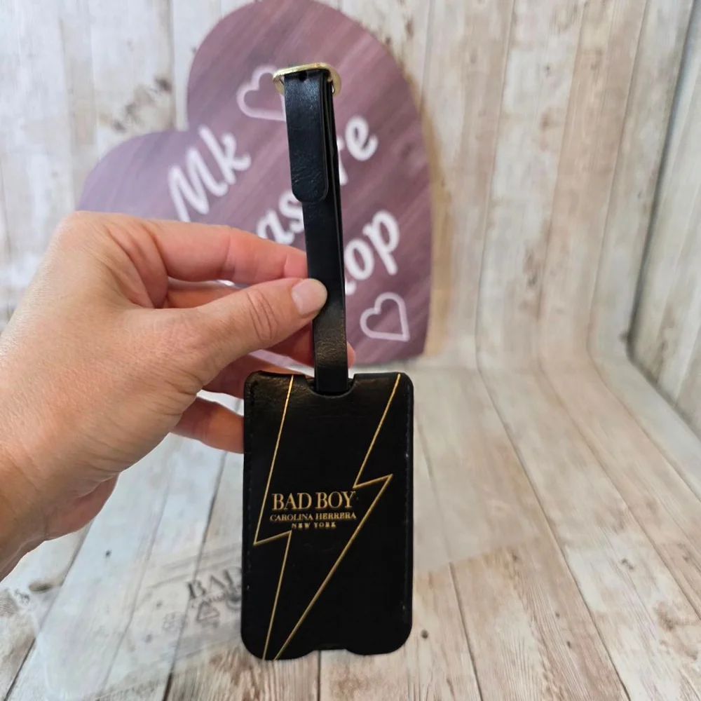 Unisex Carolina Herrera Black Luggage Tag One Size